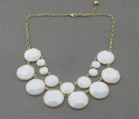 Sale 2013 white party wedding necklace/gift /statement necklace/Crystal Pearl Necklace/bubble necklace/bib necklace 