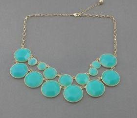 Sale 2013 green party wedding necklace/gift /statement necklace/Crystal Pearl Necklace/bubble necklace/bib necklace 