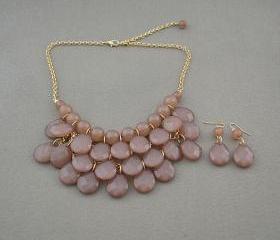 Sale 2013 gray Beadwork bib necklace,Teardrop-shaped necklace, bubble necklace,bib Bubble Necklace,drape bib necklace