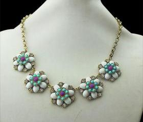 Sale party wedding necklace/gift /statement necklace/Crystal Pearl Necklace/bubble necklace/bib necklace/acrylic necklace 29